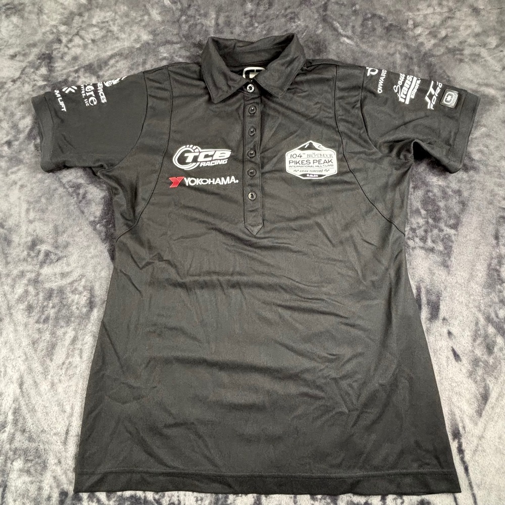 OGIO Polo Racing Shirt Womens XS Black Pikes Peak TCB Yokohama Toyota 3931